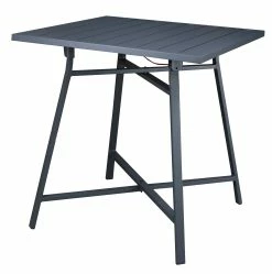WESTFIELD Aluminium-Balkonset Anthrazit 2 X Sessel, Tisch 70 X 70 Cm