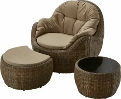 Primaster Loungesessel Freedom Inkl. Hocker Und Beistelltisch