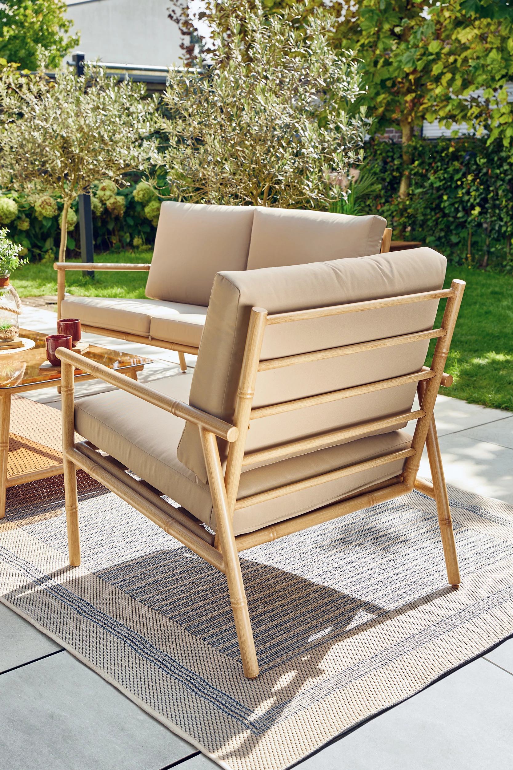 Primaster Loungeset Bambus 6 Primaster Loungeset Bambus – Bild 4