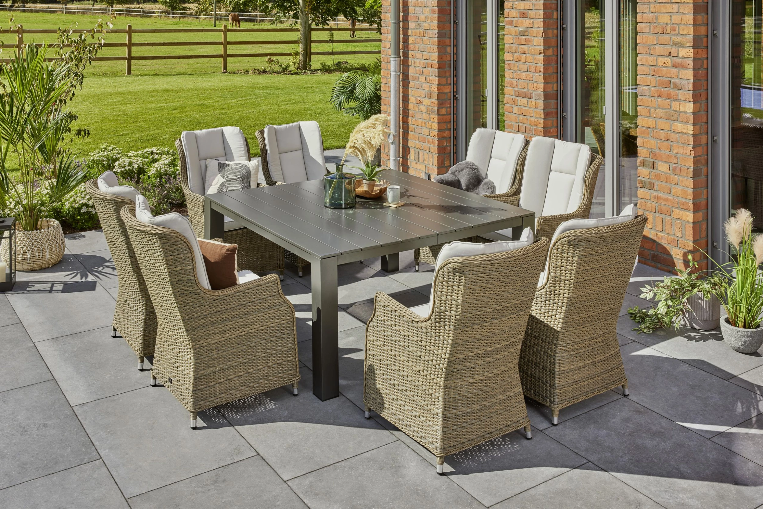 Primaster Aluminiumtisch Marseille 152 X 152 X 74,5 Cm 3 Primaster Aluminiumtisch Marseille 152 X 152 X 74,5 Cm