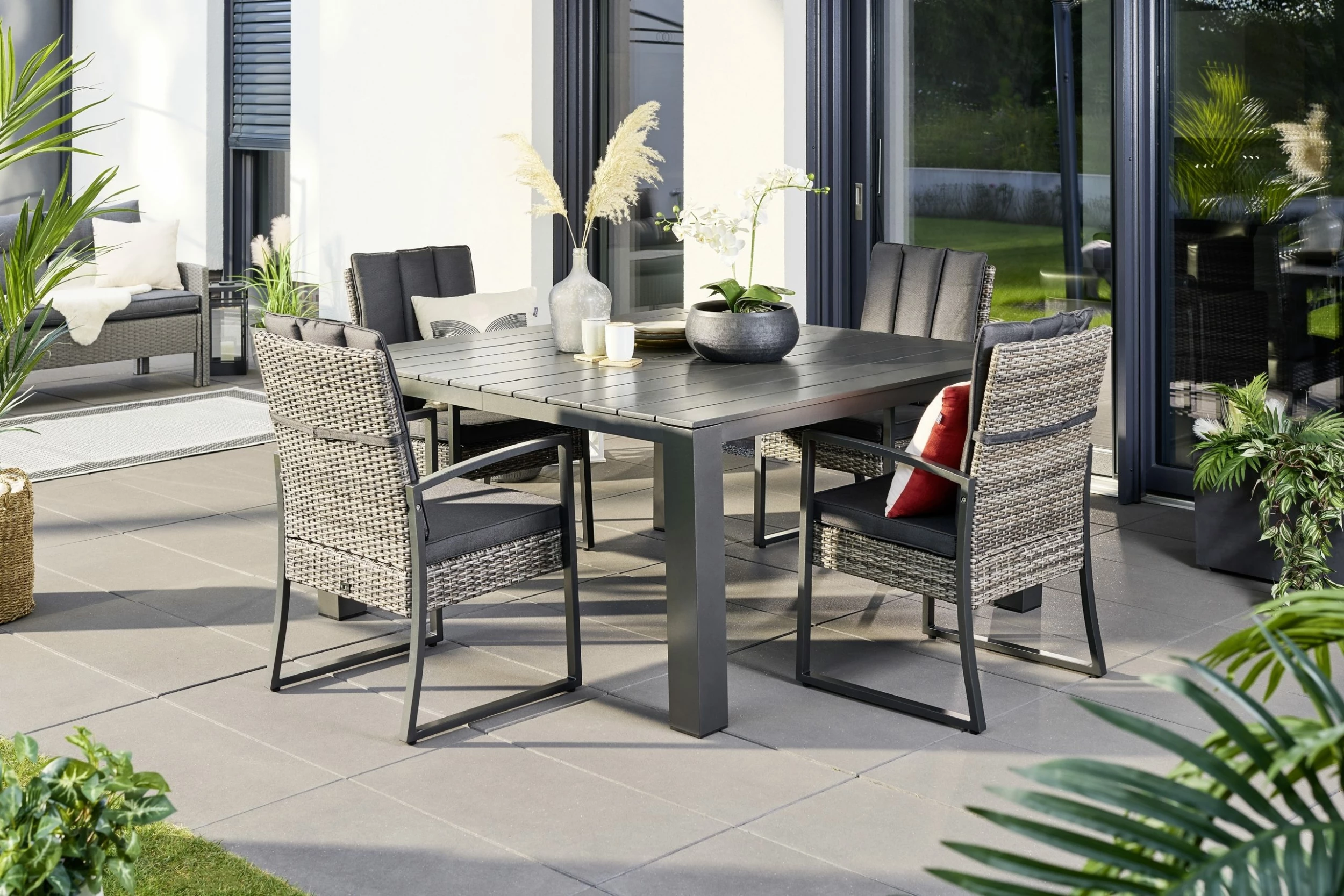 Primaster Aluminiumtisch Marseille 152 X 152 X 74,5 Cm 4 Primaster Aluminiumtisch Marseille 152 X 152 X 74,5 Cm – Bild 2