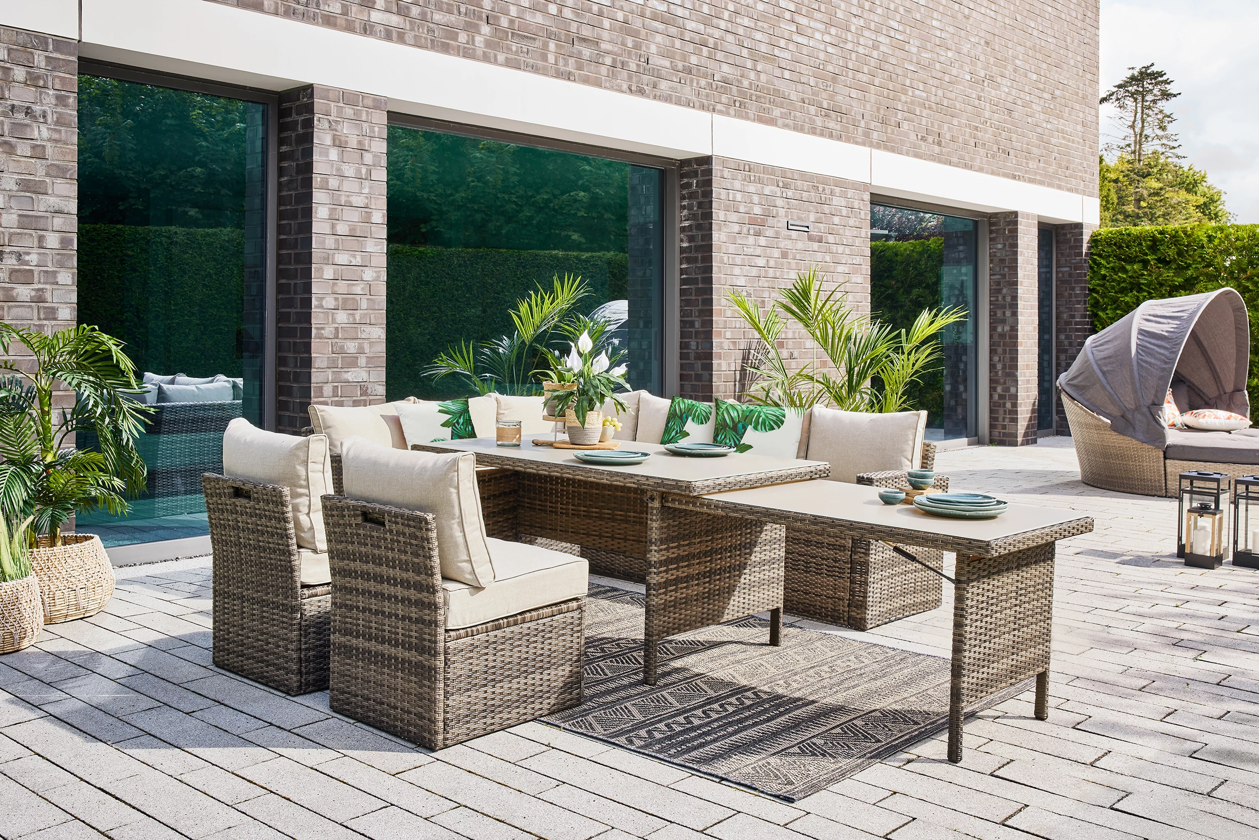 TrendLine Dining Lounge Möbelset Avila Inkl. Sitz- Und Rückenkissen 4 TrendLine Dining Lounge Möbelset Avila Inkl. Sitz- Und Rückenkissen – Bild 2