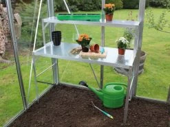 Vitavia Alu-Tischaufsatz 121 X 28 X 39 Cm Schwarz 16 Mm Hohlkammerplatten