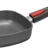 Woll Induktion Line Gusspfanne Viereckig 28x28 Cm 6,5 Cm Hoch Mit Abnehmbarem Stiel