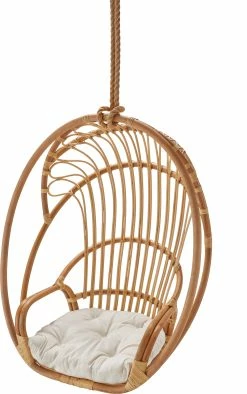 Mica Decorations Mica Stuhl Blanca Hängend Mit Kissen 91 X 61 X 113 Cm