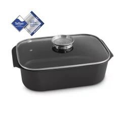 Kitchen Crew Aluguss Bräter Mit Glasdeckel