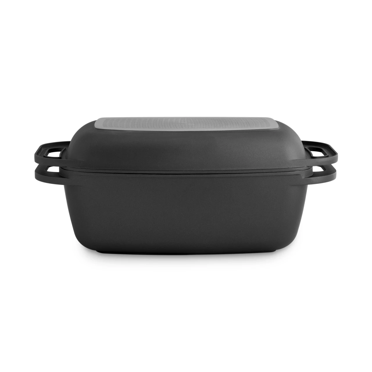 Kitchen Crew Aluguss Bräter Mit Grilldeckel Und Glasdeckel 4 Kitchen Crew Aluguss Bräter Mit Grilldeckel Und Glasdeckel – Bild 2