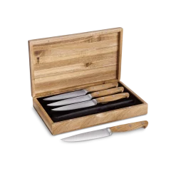 Springlane Steakmesserset Mit Olivenholzgriffen — 4-tlg.