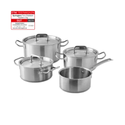 TimMälzer Tims Edelstahl Topfset 4-tlg