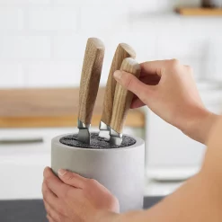 Springlane Beton Messerblock — 6-tlg. 10 Springlane Beton Messerblock — 6-tlg. -KitchenAid Sales 943693 Springlane Betonmesserblock inkl Messer 6 tlg Messer rausnehmen 1600 1280x1280