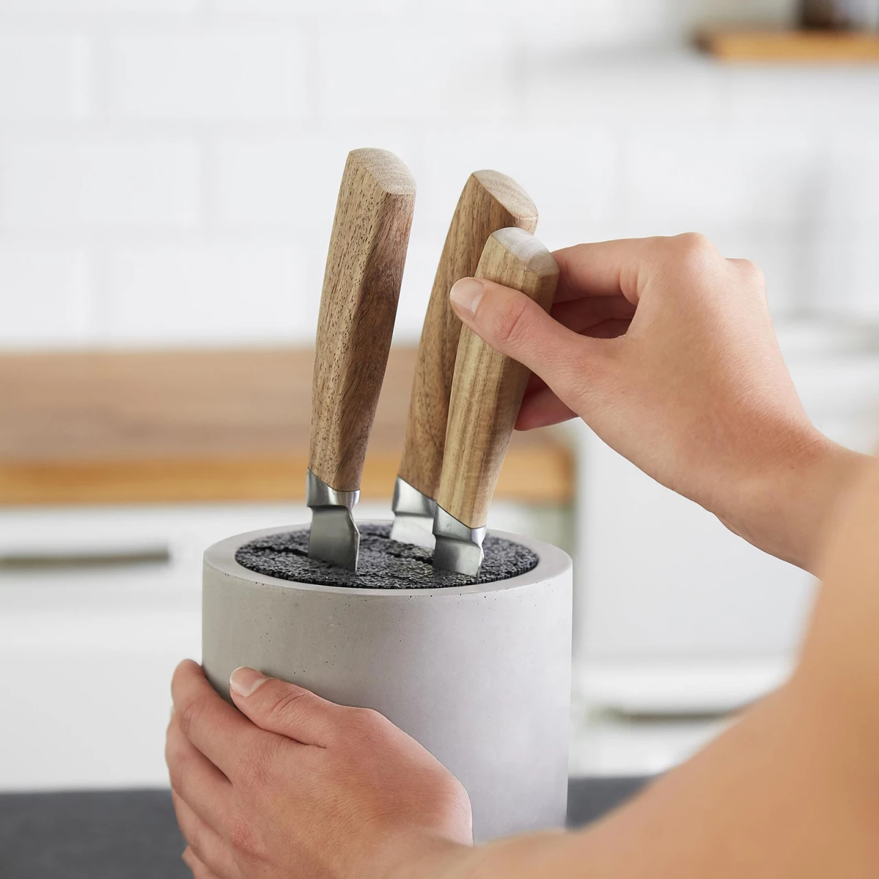 Springlane Beton Messerblock — 6-tlg. 5 Springlane Beton Messerblock — 6-tlg. – Bild 3