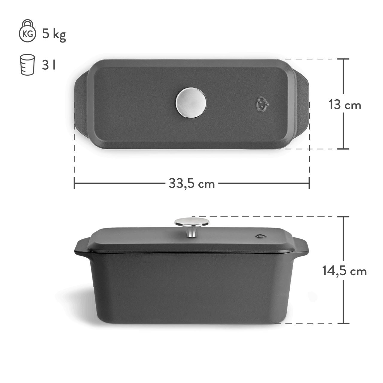 Springlane Gusseisen Kastenform 4 Springlane Gusseisen Kastenform – Bild 2