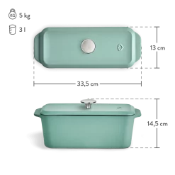 KitchenAid Sales -KitchenAid Sales 944173 Springlane Gusseisen Kastenform mint Freisteller Masse 1280x1280