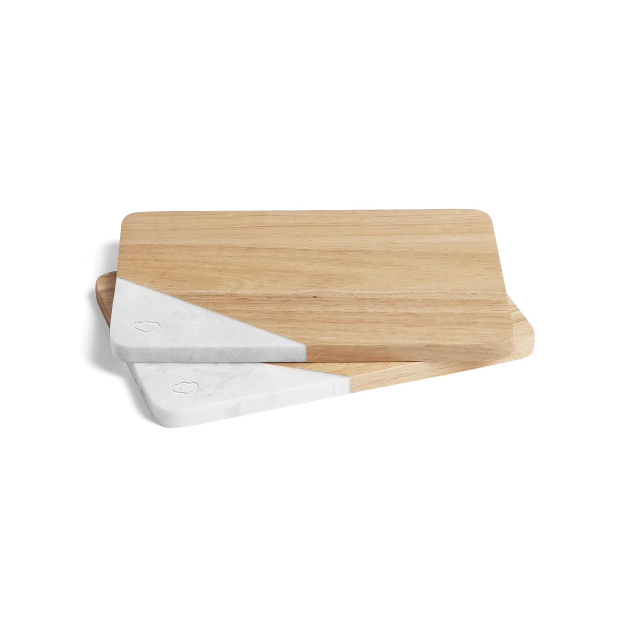 Springlane Frühstücksbrettchen 2er-Set Holz & Marmor 3 Springlane Frühstücksbrettchen 2er-Set Holz & Marmor