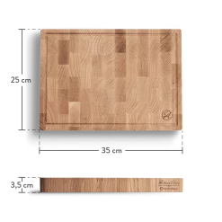 Springlane Antonias — Eichenholz-Schneidebrett — 35 X 25 X 3,5cm -KitchenAid Sales 945168 Springlane Antonias Schneidebrett Freisteller Masse 1280x1280 1