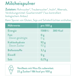 Springlane Nice Eis — Veganes Eispulver Für Milcheis — 100% Bio -KitchenAid Sales Eisbasis Naehrwerte Milcheis 1600px 1280x1280