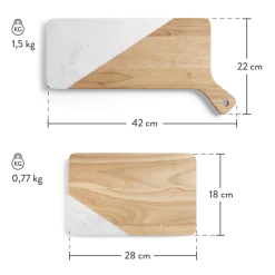 Springlane Schneide- Und Servierbrett Komplett-Set Holz & Marmor -KitchenAid Sales SPL Servierbrett kleines Brett Freisteller Masse 0722 1280x1280