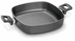 Woll Induktion Line Gusspfanne Viereckig 28x28 Cm 6,5 Cm Hoch Mit 2 Seitengriffen